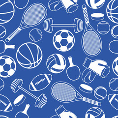 Seamless pattern sport