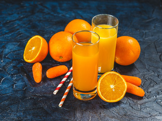 Orange and carrot juice