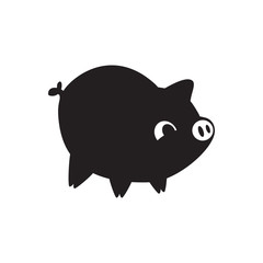 Pig vector flat icon