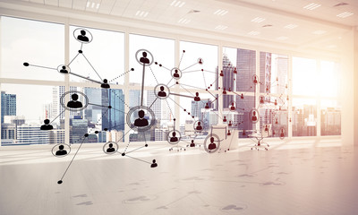 Obraz premium Networking and wireless connection as concept for effective mode
