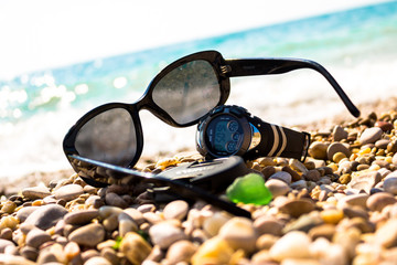 Still life at sea background.