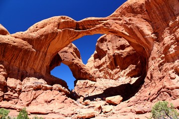 Double Arch im Arches Nationalpark in Utah / USA