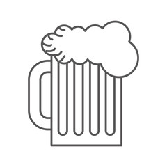 beer in jar isolated icon vector illustration design