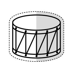 Fototapeta na wymiar drump instrument isolated icon vector illustration design