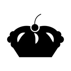 delicious pie isolated icon vector illustration design