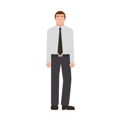 businessman avatar character icon vector illustration design