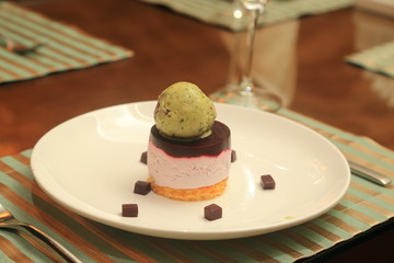 Elegant dessert.