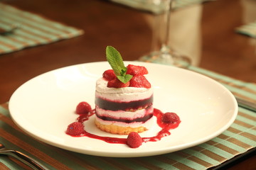 Elegant dessert.