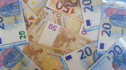 background of euro banknotes
