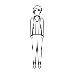 businesswoman avatar character icon vector illustration design