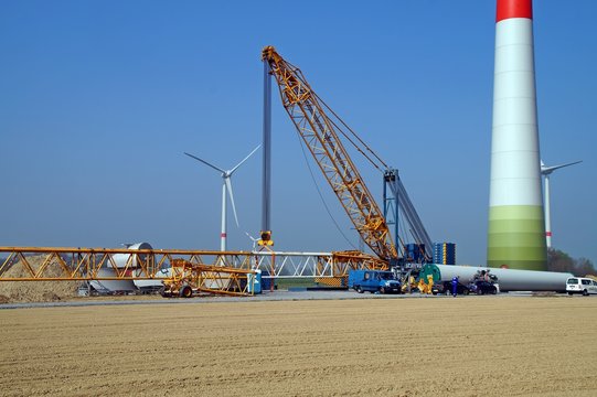 Errichtung einer Windkraftanlage