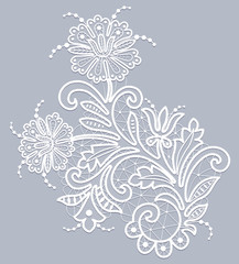 Floral lace pattern - 144244030