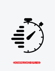 Stopwatch icon, Vector