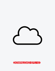 Cloud icon, Vector