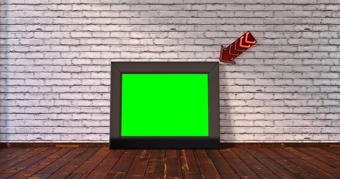 Loopable / seamless cinemagram cinemagraph for getting attention with green screen