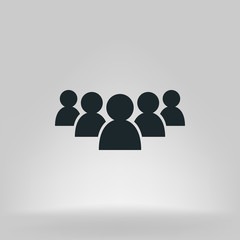 Add new user account flat icon for apps