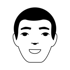 head man avatar icon vector illustration design