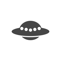 UFO Flying Saucer Icon - Illustration