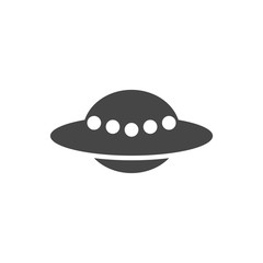 UFO Flying Saucer Icon - Illustration
