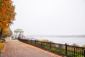 Gazebo on the Volga embankment in Yaroslavl.