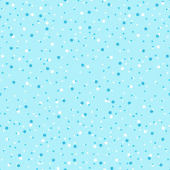 Seamless polka dot pattern_Light blue #Vector Graphics