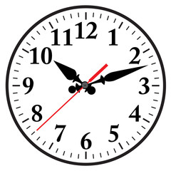 Clock flat icon. World time concept. Business background. Internet marketing. Daily infographic