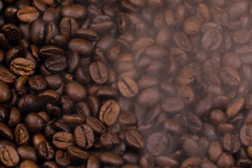 Grilling coffee beans