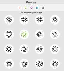 sun icon set