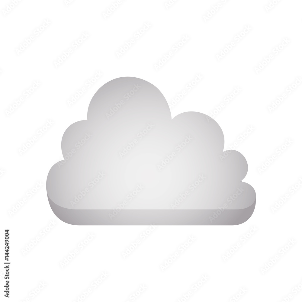 Poster cloud computing technology icon vector illustration graphic design