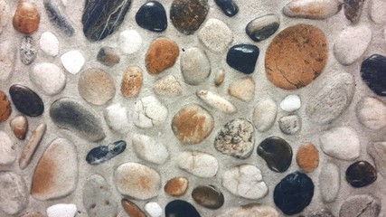 Stone, sea stones. Stone wall