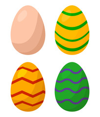 easter egg set vector symbol icon design.