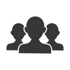 Man profile silhouette icon vector illustration graphic design