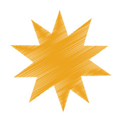 sun silhouette ecology icon vector illustration design