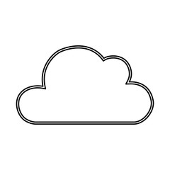 Cloud computing technology icon vector illustration graphic design
