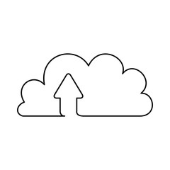 Cloud computing technology icon vector illustration graphic design