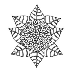 cute flower decorative icon vector illustration design