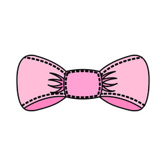 bow with ribbon isolated icon vector illustration design