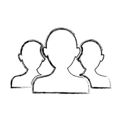 Man profile silhouette icon vector illustration graphic design