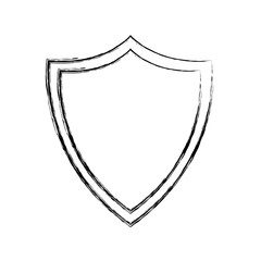 Shield security emblem icon vector illustration graphic design