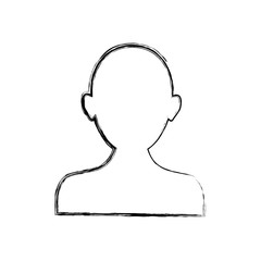 Man profile silhouette icon vector illustration graphic design