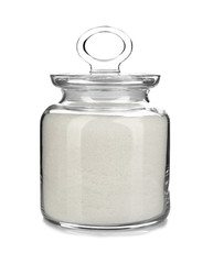 Sugar bowl on white background