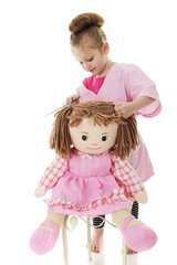 Combing Dolly's Hiar