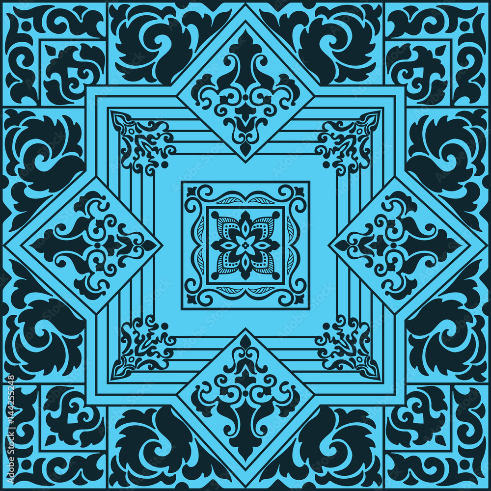 Poster zentangle styled geometric ornament pattern element. orient traditional ornament. boho styled. abstr