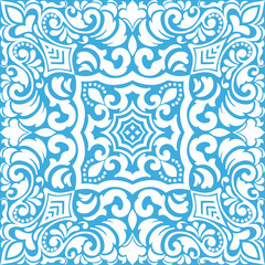 Zentangle styled geometric ornament pattern element. Orient traditional ornament. Boho styled. Abstract geometric seamless pattern elegant element for cards and invitations.