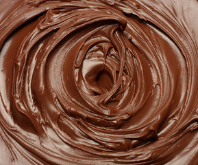 Melted chocolate background / melting chocolate/ chocolate background