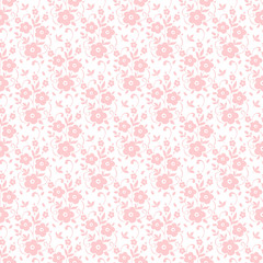 Vector flower seamless pattern background. Elegant texture for backgrounds. Classical luxury old fashioned floral ornament, seamless texture for wallpapers, textile, wrapping.