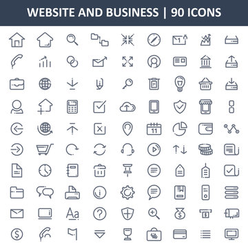  Business and Websites Icons Set