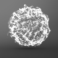 Abstract vector grayscale mesh background. Bio luminescence of colony. Futuristic style card. Elegant background for business presentations. Eps 10.