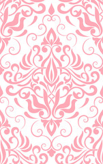 Vector damask seamless pattern element. Classical luxury old fashioned damask ornament, royal victorian seamless texture for wallpapers, textile, wrapping. Exquisite floral baroque template.