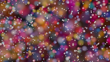 Beautiful colorful bokeh blurred background defocused lights